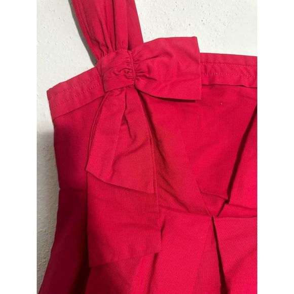 Red marc by marc jacobs cotton dress Sleeveless W/attached bow Detail - Picture 2 of 7